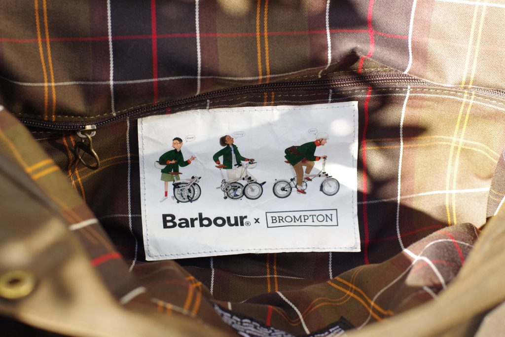 Barbour × Brompton デモバイクをじっくり観察。 – Bici Termini
